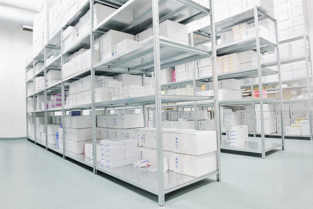Distribution warehouse aisle